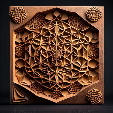 3D model st sacred geometry (STL)